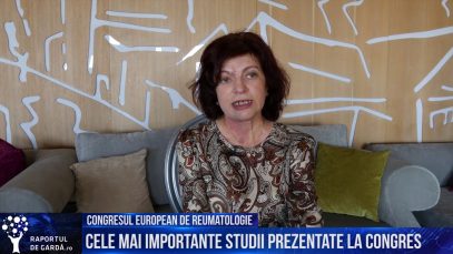 #EULAR2019. INTERVIU. Conf. Dr. Ancuța Codrina, reumatolog