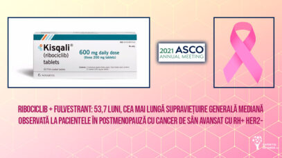 Ribociclib+fulvestrant, rezultate din studiul Monaleesa