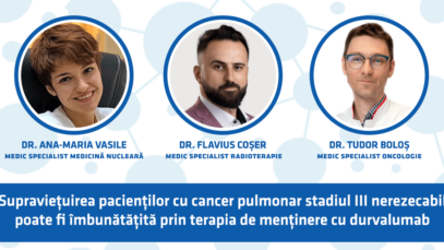 Terapia de menținere cu durvalumab crește supraviețuirea pacienților cu cancer pulmonar stadiul III nerezecabil